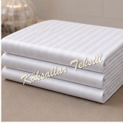 83 Tel Pamuk Polyester Çizgili Otel Çarşafı