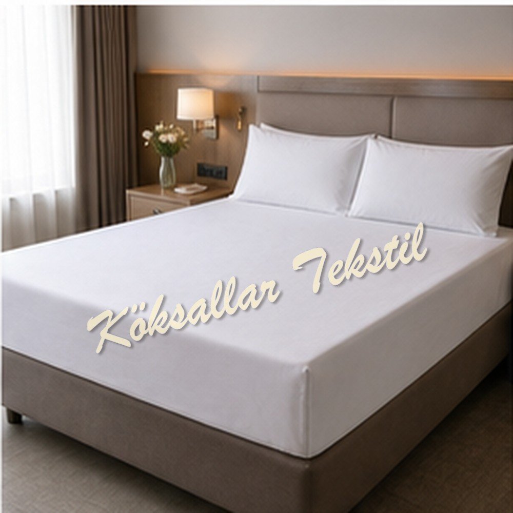 59 tel pamuk polyester Çift Kişilik Otel çarşafı 220x240cm