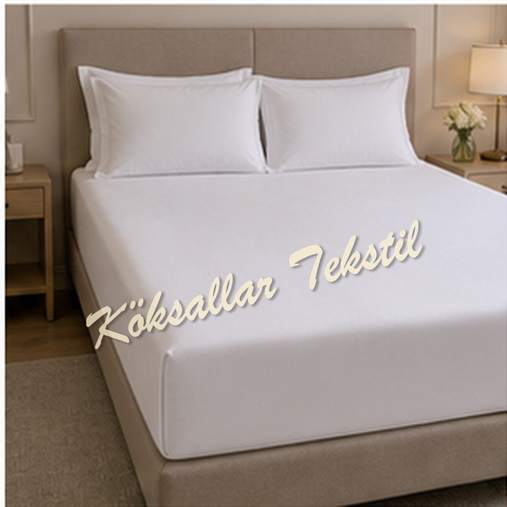 Çift kişilik Otel çarşafı 200x240cm 63 tel akfil kumaş