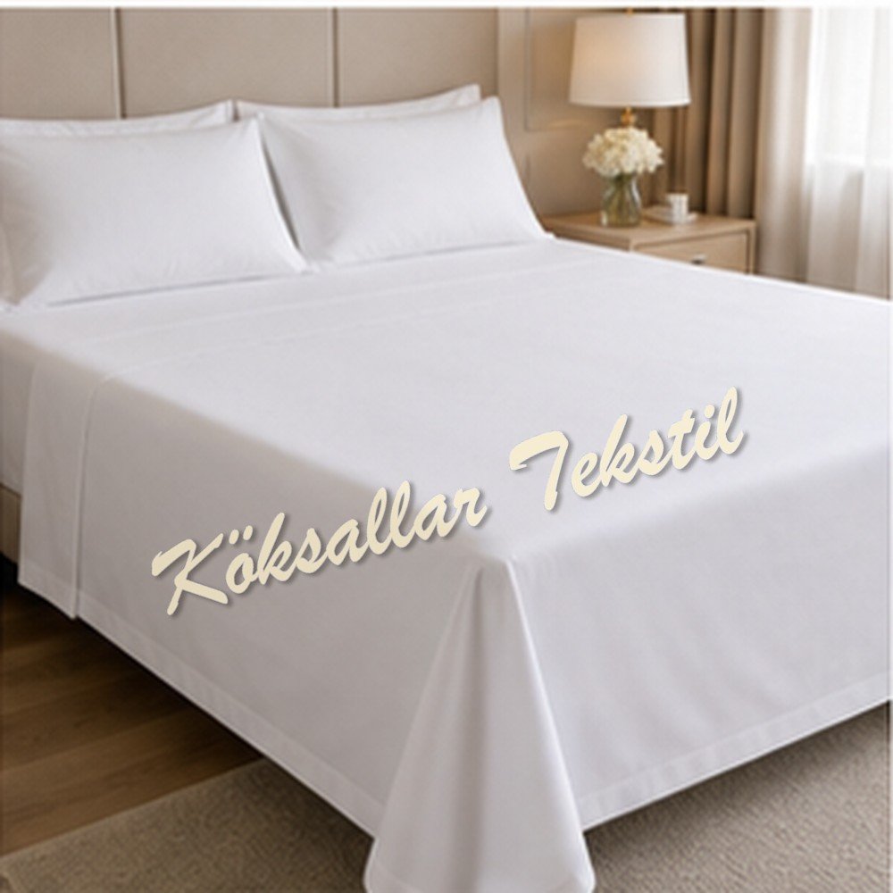Çift kişilik Otel çarşafı 240x240cm 63 tel akfil kumaş