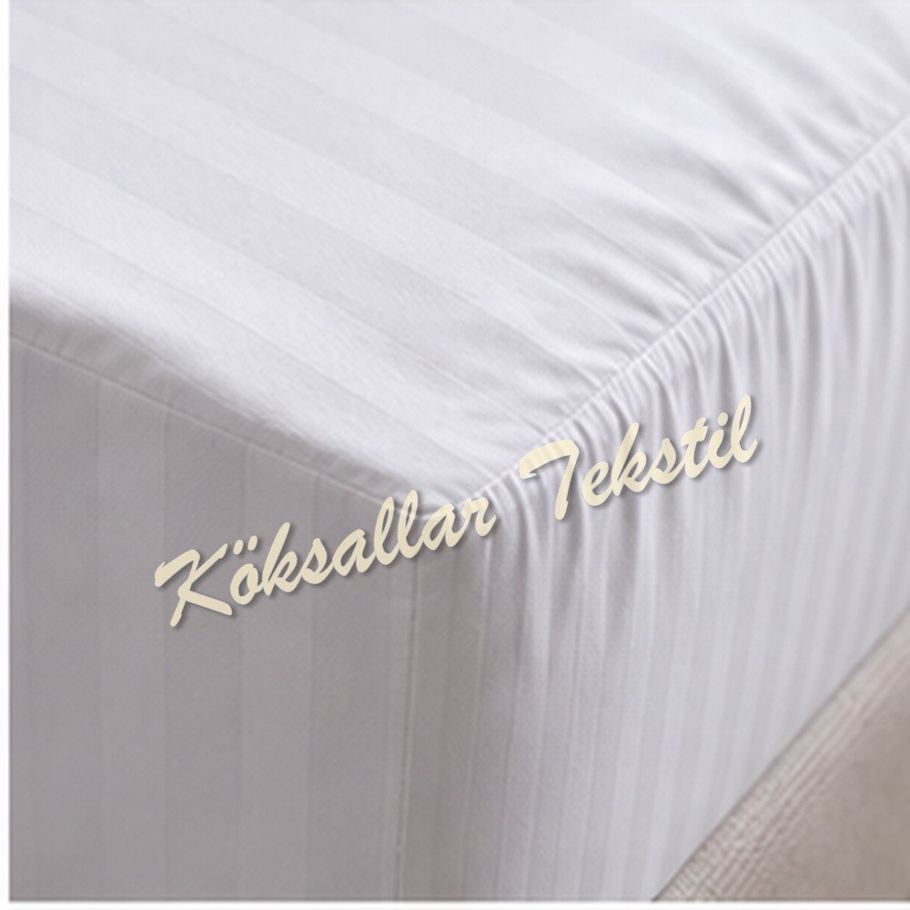 Ekonomik otel çarşafı 240x260cm çift kişilik pamuk polyester