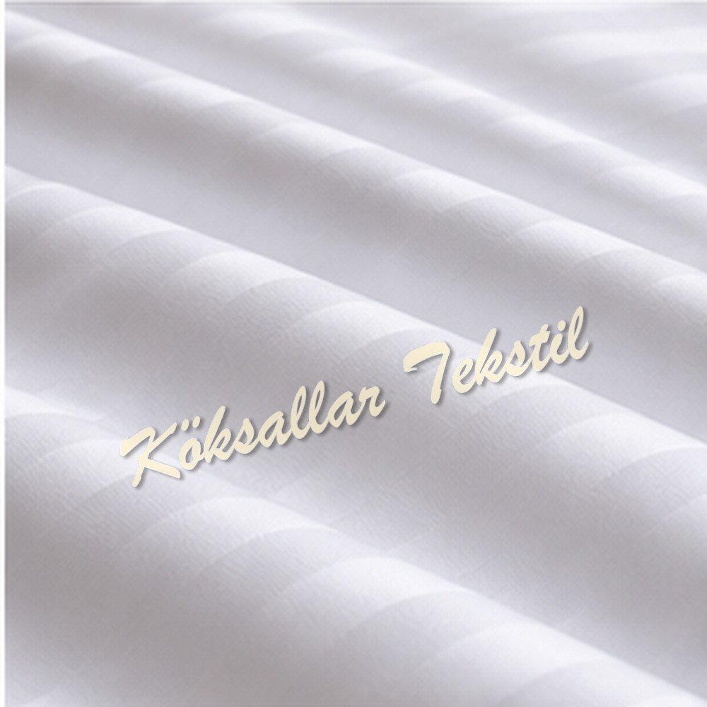 Otel çarşafı Tek kişilik 160x240cm 83 tel çizgili kumaş