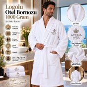 Logolu Otel Bornozu